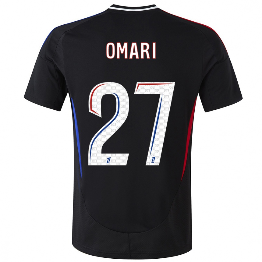 Enfant Football Maillot Warmed Omari #27 Noir Tenues Extérieur 2024/25