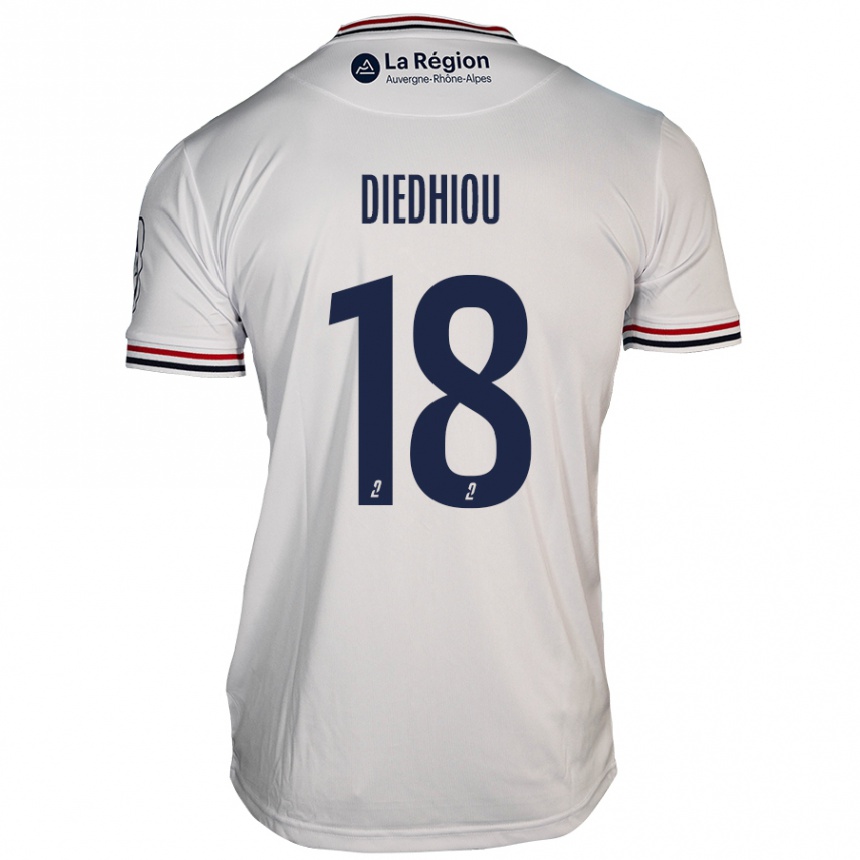 Enfant Football Maillot Famara Diédhiou #18 Blanc Tenues Extérieur 2024/25