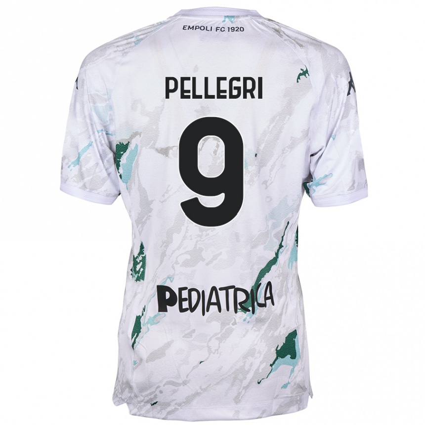 Enfant Football Maillot Pietro Pellegri #9 Gris Tenues Extérieur 2024/25