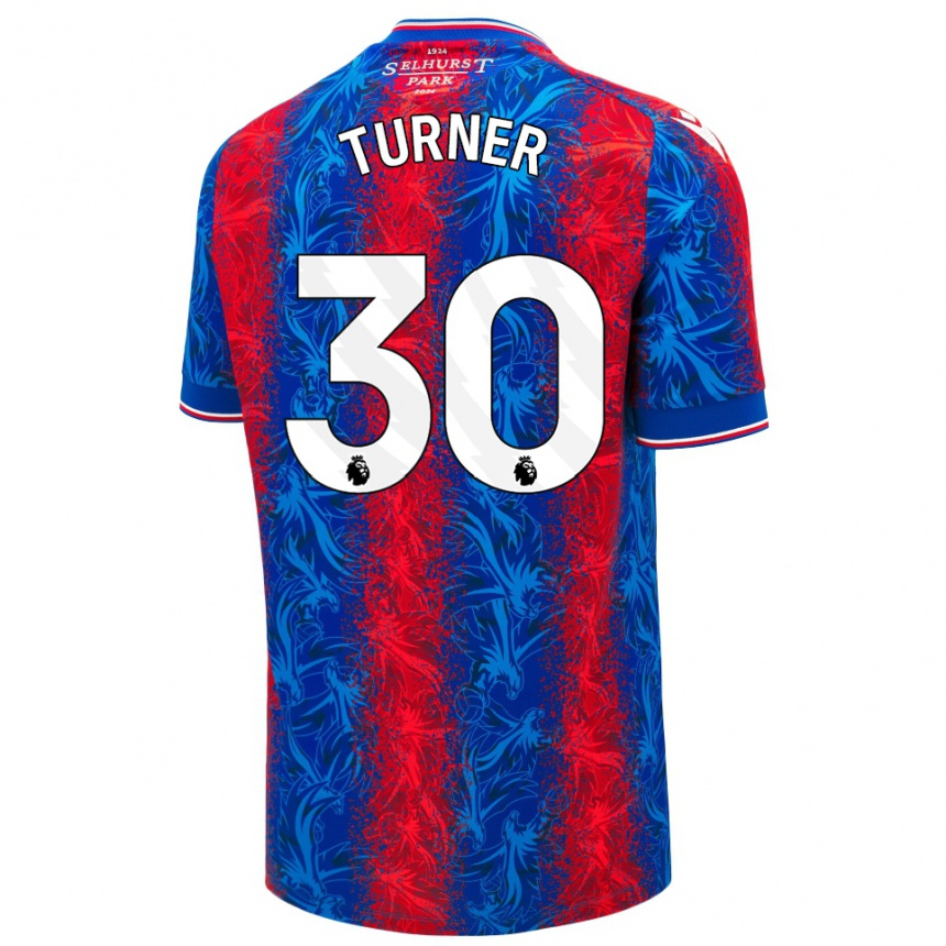 Enfant Football Maillot Matt Turner #30 Rayures Rouges Et Bleues Tenues Domicile 2024/25