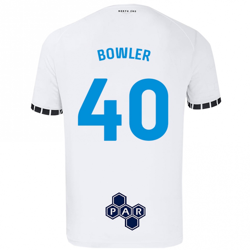 Enfant Football Maillot Josh Bowler #40 Blanc Tenues Domicile 2024/25