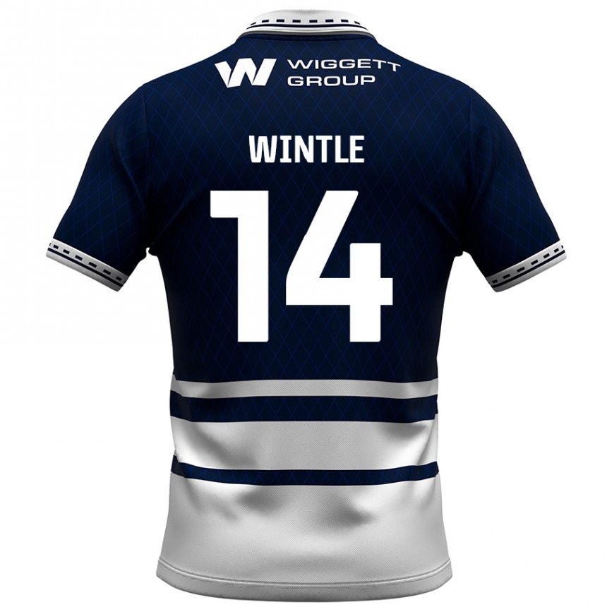 Enfant Football Maillot Ryan Wintle #14 Bleu Marine Blanc Tenues Domicile 2024/25