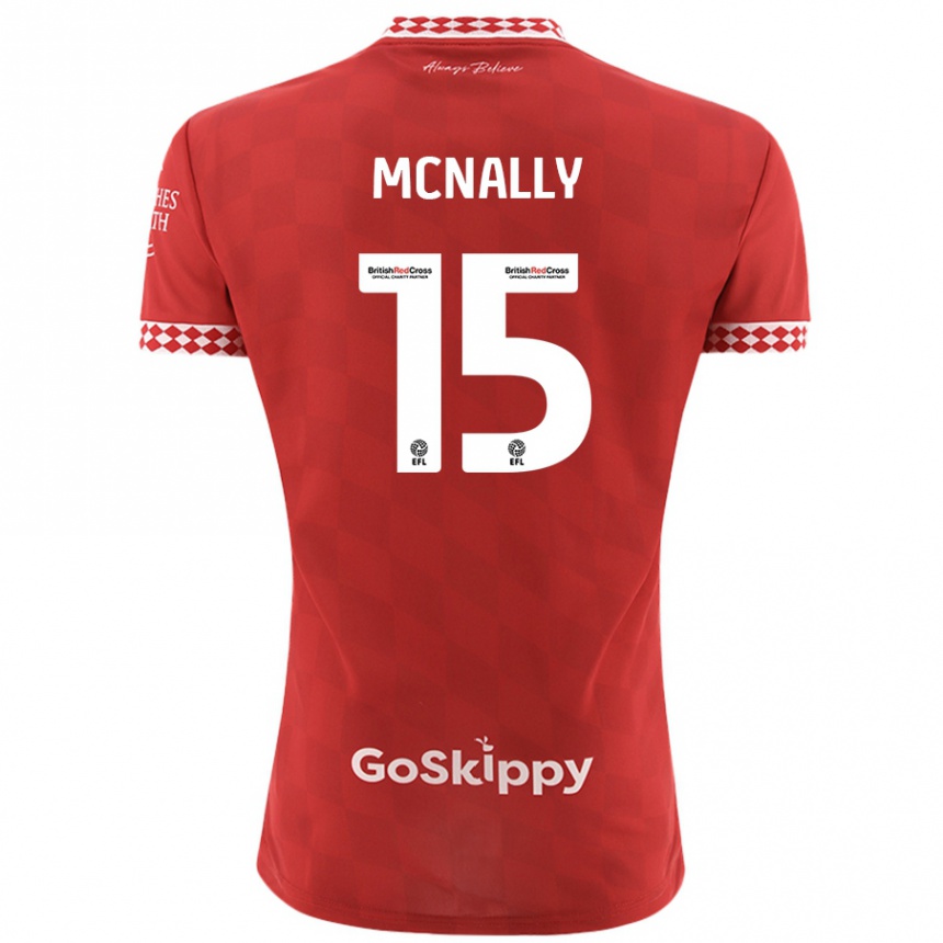 Enfant Football Maillot Luke Mcnally #15 Rouge Tenues Domicile 2024/25