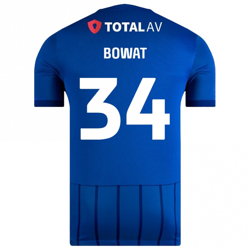 Enfant Football Maillot Ibane Bowat #34 Bleu Tenues Domicile 2024/25