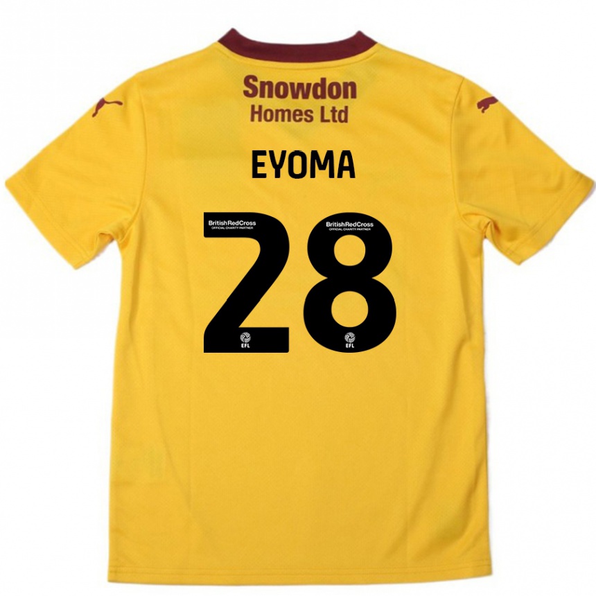 Enfant Football Maillot Timothy Eyoma #28 Orange Bordeaux Tenues Extérieur 2024/25