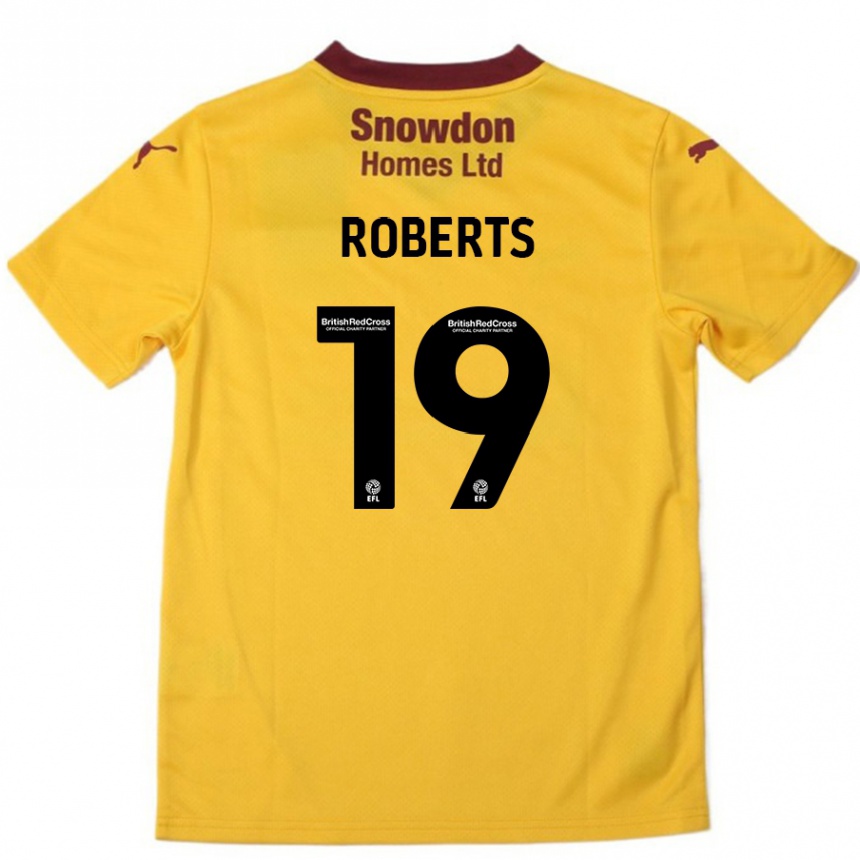 Enfant Football Maillot Tyler Roberts #19 Orange Bordeaux Tenues Extérieur 2024/25