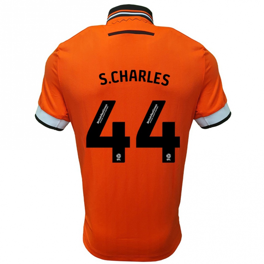 Enfant Football Maillot Shea Charles #44 Orange Blanc Tenues Extérieur 2024/25