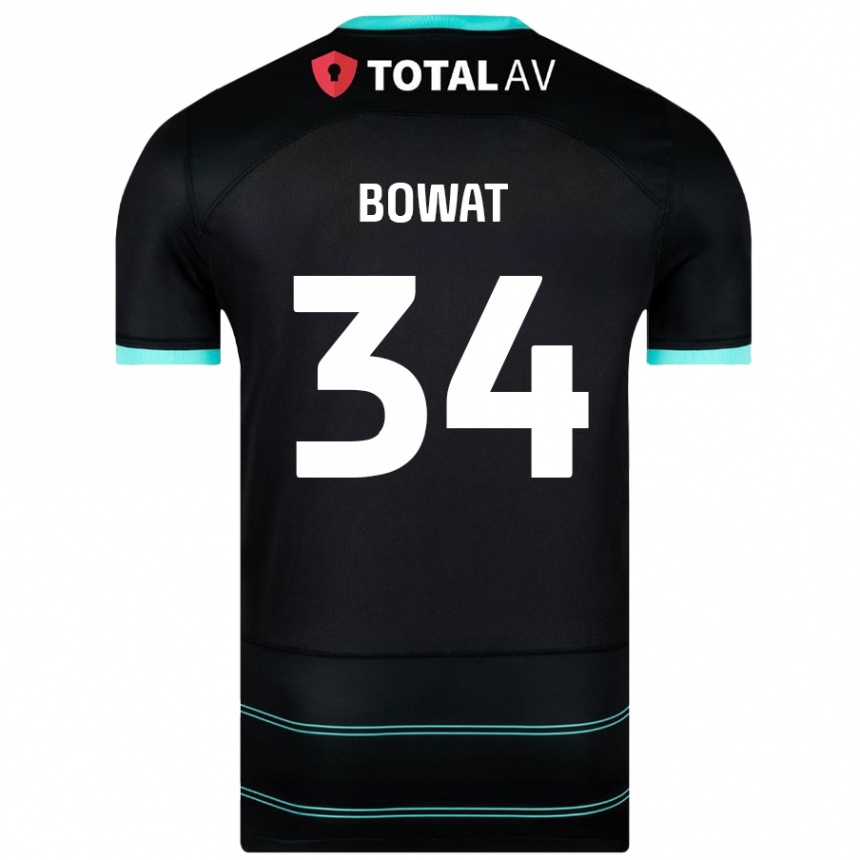 Enfant Football Maillot Ibane Bowat #34 Noir Tenues Extérieur 2024/25