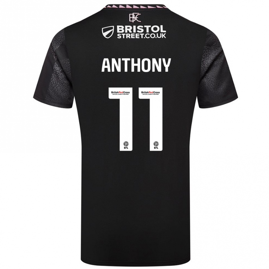 Enfant Football Maillot Jaidon Anthony #11 Noir Tenues Extérieur 2024/25