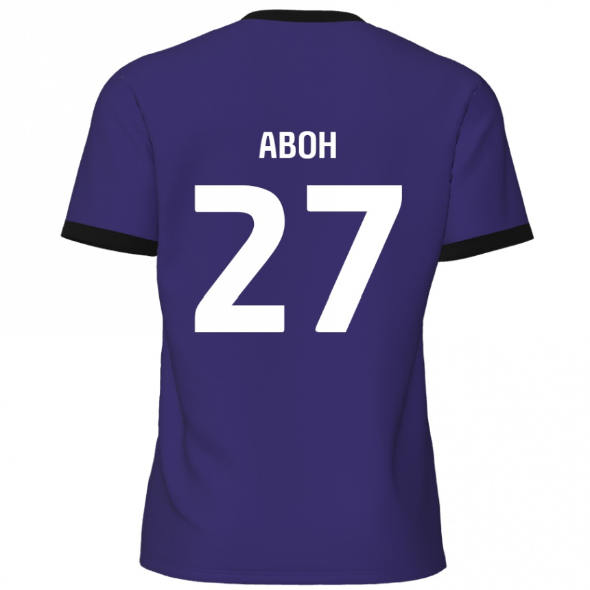 Enfant Football Maillot Ken Aboh #27 Violet Tenues Extérieur 2024/25