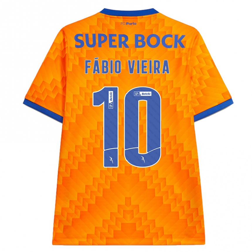 Homme Football Maillot Fabio Vieira #10 Orange Tenues Extérieur 2024/25