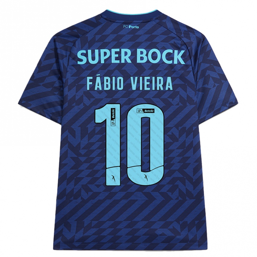 Homme Football Maillot Fabio Vieira #10 Bleu Marine Troisieme 2024/25