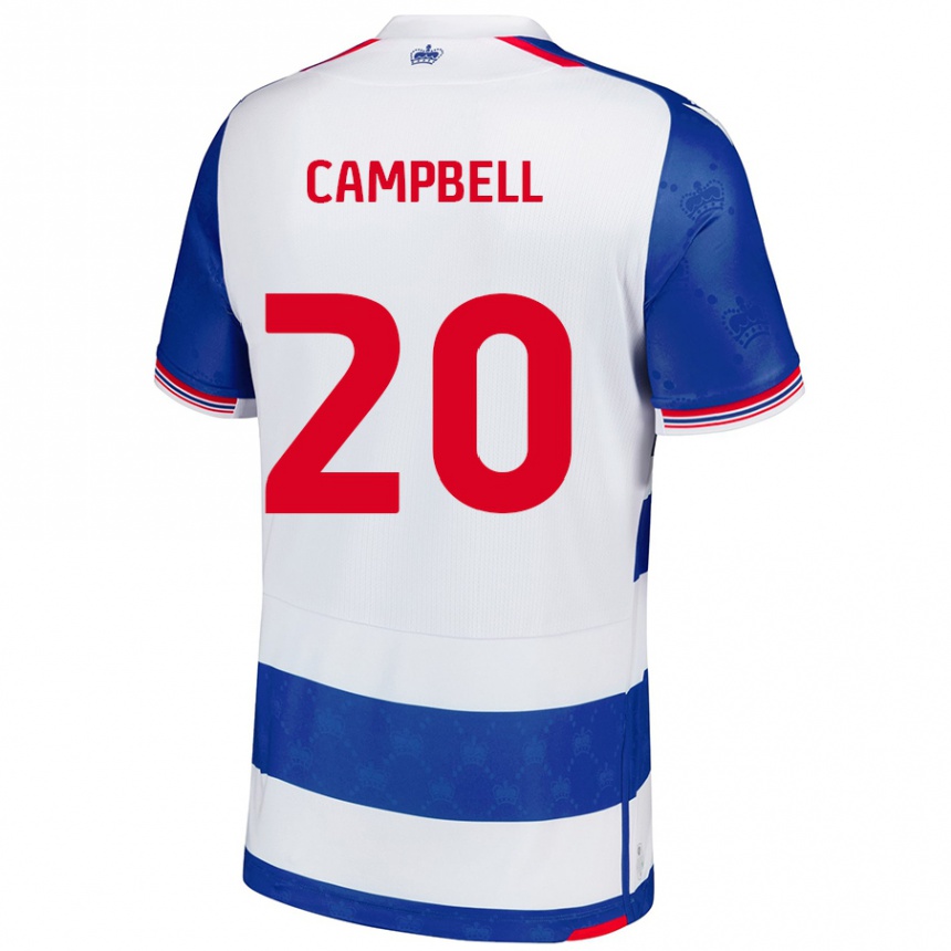 Homme Football Maillot Chem Campbell #20 Bleu Blanc Tenues Domicile 2024/25