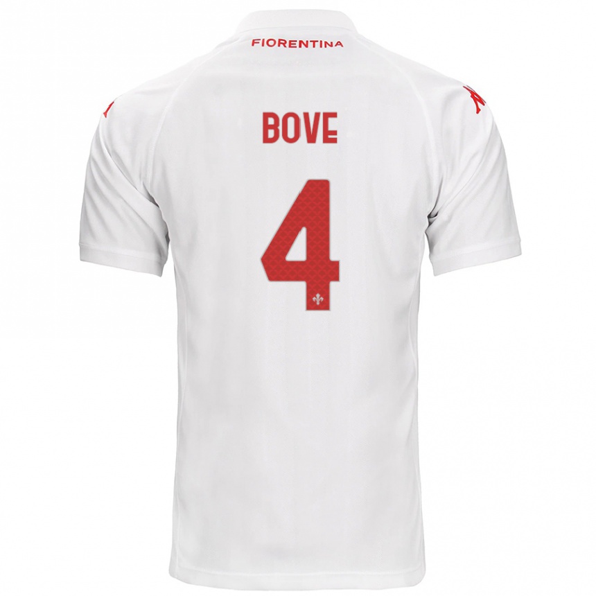 Homme Football Maillot Edoardo Bove #4 Blanc Tenues Extérieur 2024/25