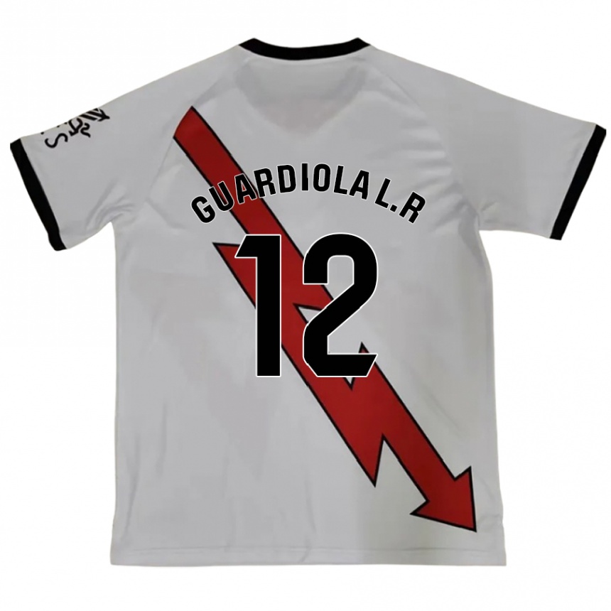 Homme Football Maillot Sergi Guardiola #12 Rouge Tenues Extérieur 2024/25