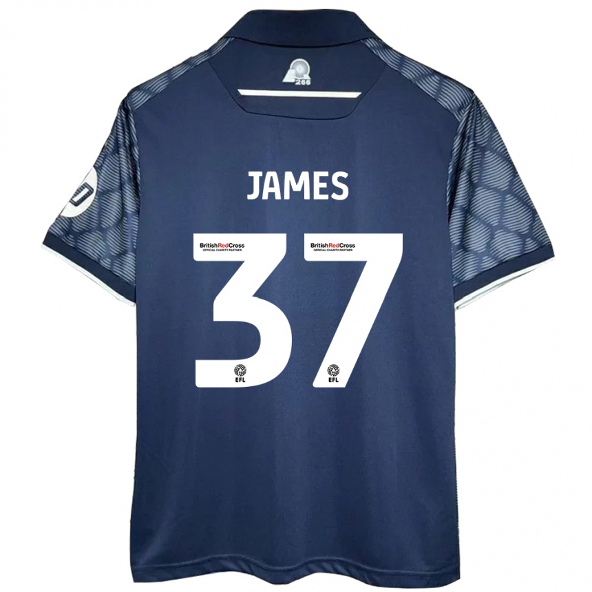 Homme Football Maillot Matty James #37 Noir Tenues Extérieur 2024/25