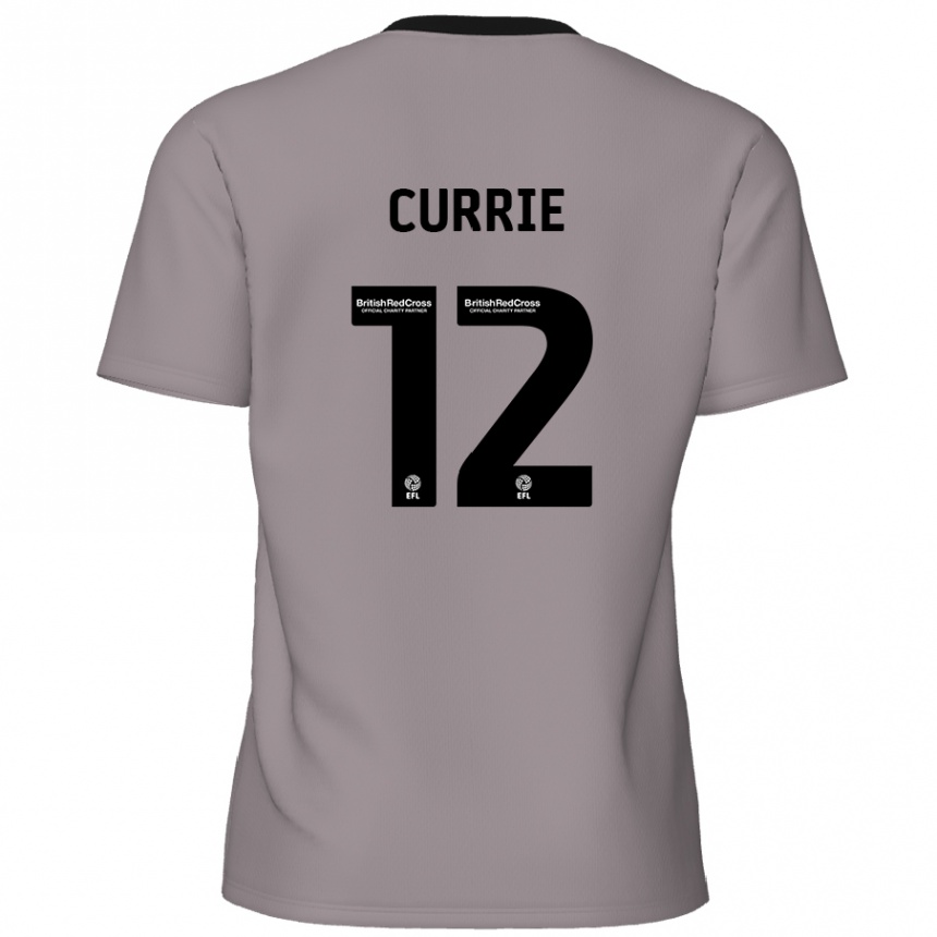 Homme Football Maillot Jack Currie #12 Gris Tenues Extérieur 2024/25