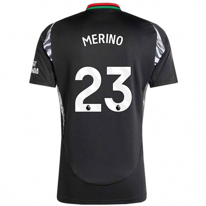 Femme Football Maillot Mikel Merino #23 Noir Tenues Extérieur 2024/25