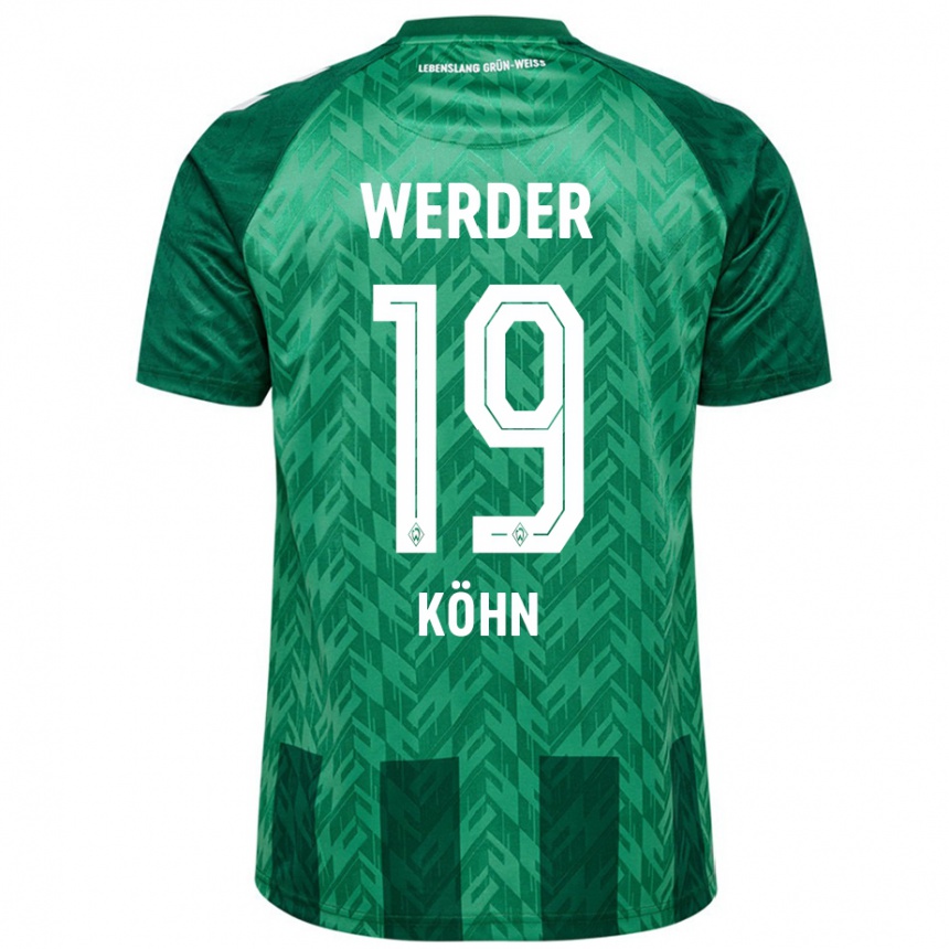 Femme Football Maillot Derrick Köhn #19 Vert Tenues Domicile 2024/25